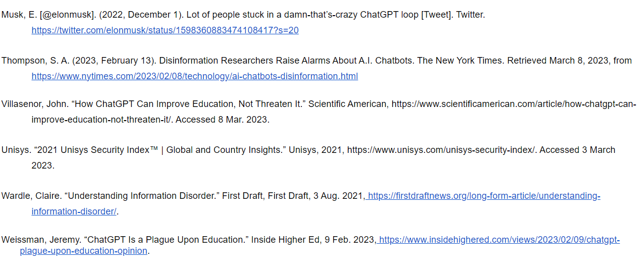 the second half of the list of citations.